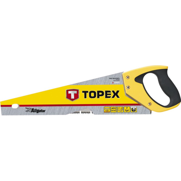 Topex Ножівка по дереву Aligator, 400мм, 7TPI (10A441)