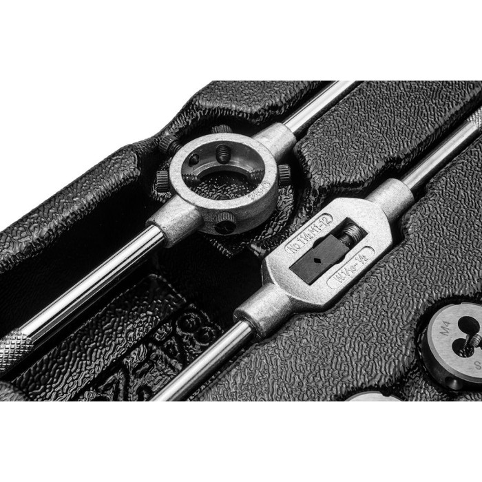Neo Tools Плашки та мітчики, набір 31шт, M3-M12 (84-246)
