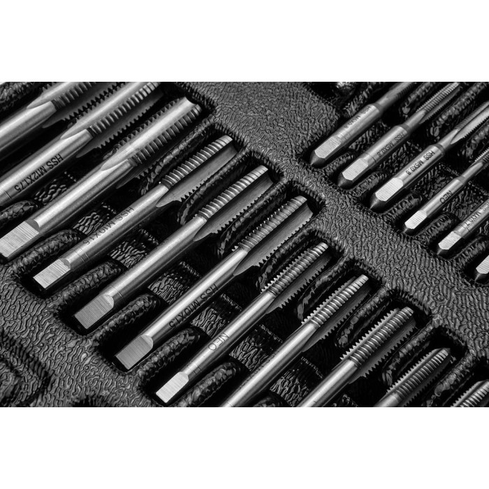 Neo Tools Плашки та мітчики, набір 31шт, M3-M12 (84-246)