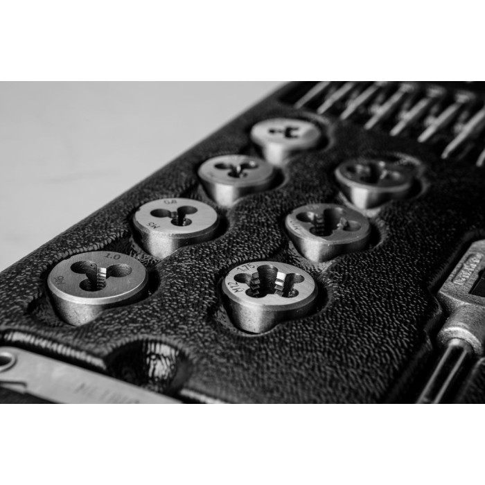 Neo Tools Плашки та мітчики, набір 31шт, M3-M12 (84-246)
