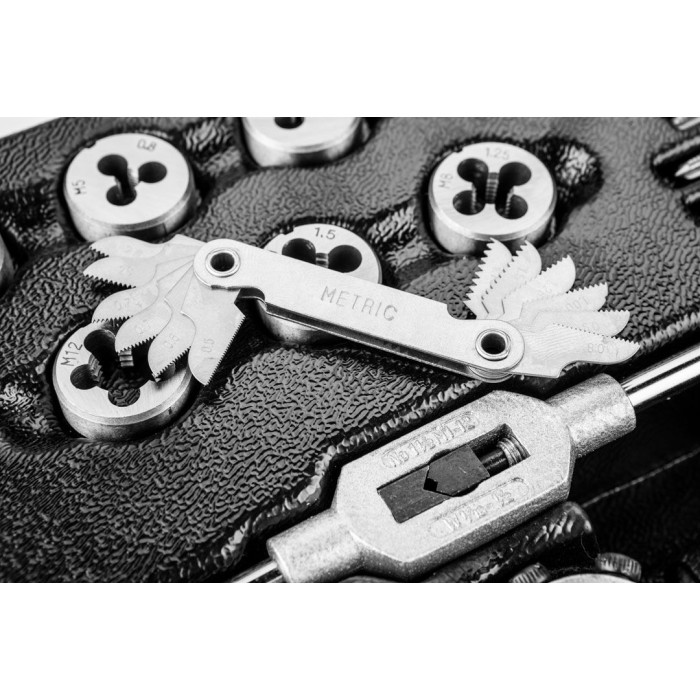Neo Tools Плашки та мітчики, набір 31шт, M3-M12 (84-246)