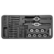 Neo Tools Плашки та мітчики, набір 31шт, M3-M12 (84-246)