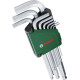 Ключі шестигранні Bosch, набір 9шт, кулястий наконечник (1600A02BX9)