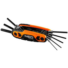 Neo Tools Ключі шестигранні, набір 8шт, 121мм, 1.5-8мм, складаються в ручку (09-571)