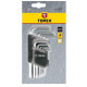Topex Ключі шестигранні, набір 9шт, короткі, CrV, 1.5-10мм (35D955)