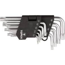 Topex Ключі Torx, набір 9 од., T10-T50, короткі (35D960)