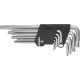 Topex Ключі Torx, набір 9 од., Torx з отвором, T10-T50, довгі (35D961)