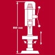 Einhell Верстат свердлильний TC-BD 630/1 630Вт 250-2400об·хв виліт 126мм патрон В16 1.5-16мм 19.4кг (4520597)