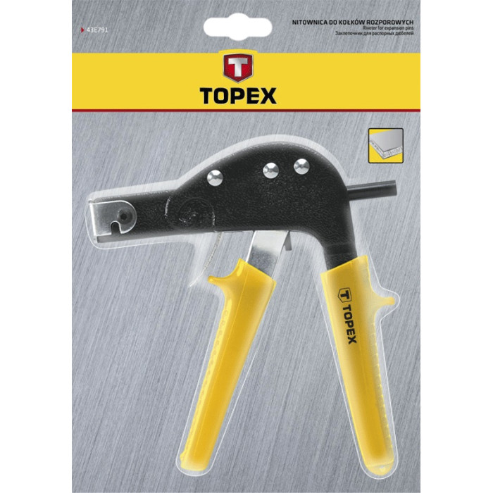 Topex Заклепочник, для дюбелів 3-6мм для гіпсокартону (43E791)