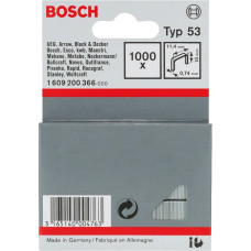 Bosch Металеві скоби, тип 53, 10х11.4х0.74мм, 1000шт (1609200366)