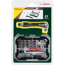 Набір біт Bosch Promobasket 27 шт. з трещеткой + кутова викрутка (2607017392)