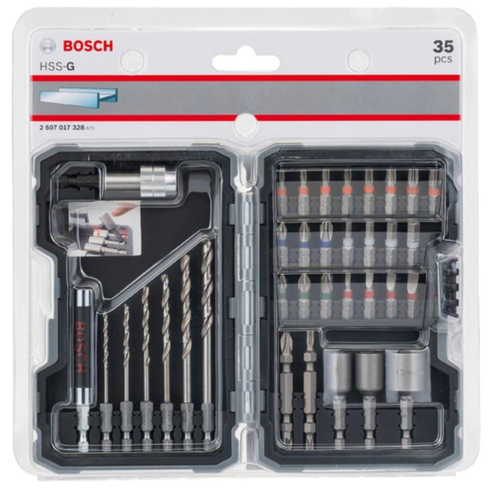 Bosch Набір біт и свердл PRO-Mix Metal, 35 шт (2607017328)