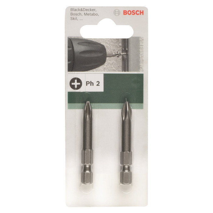 Bosch Біти PH2 XH, 49мм, 2шт (2609255920)