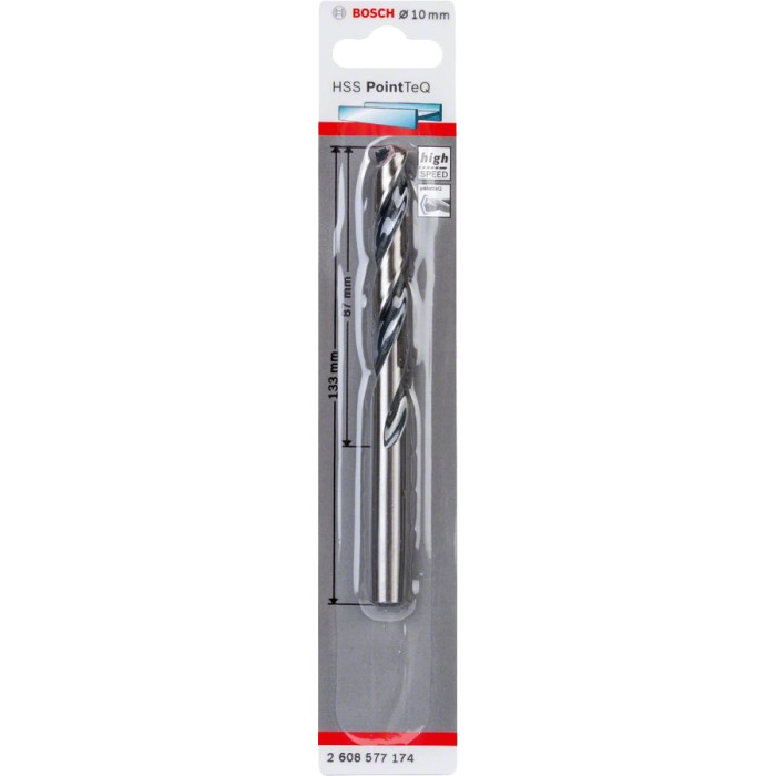 Bosch Свердло металу HSS-PointTeQ, 12х101х151мм (2608577176)