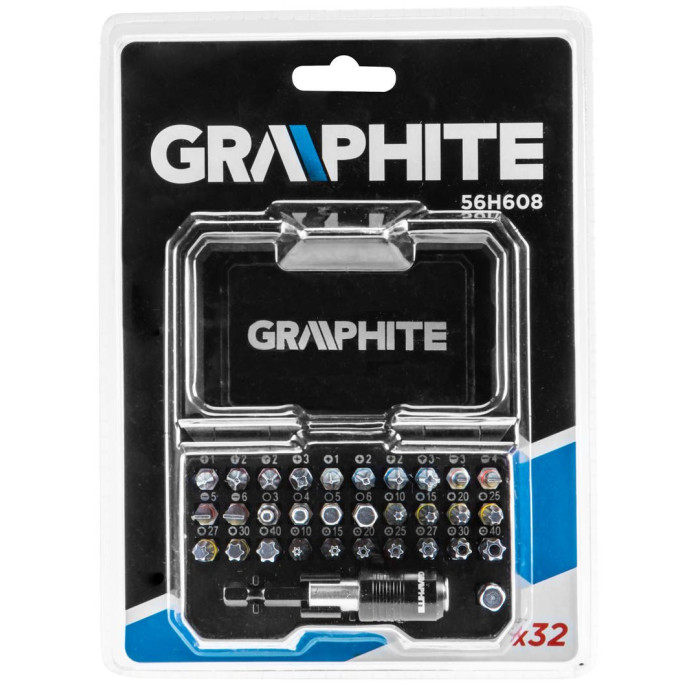 Graphite Набір біт, набір 32 од., 1/4