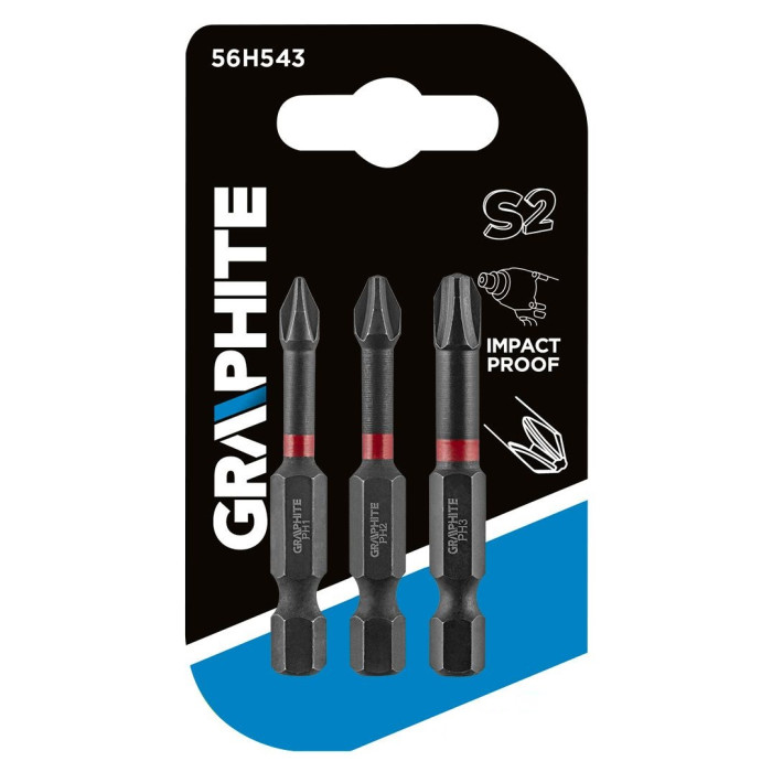 Graphite Біти ударні, набір 3шт, 1/4