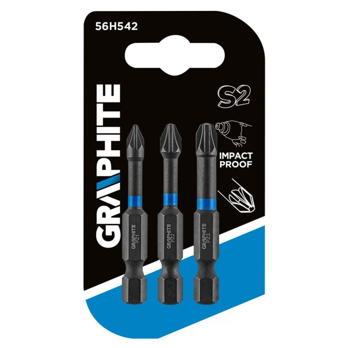 Graphite Біти ударні, набір 3шт, 1/4