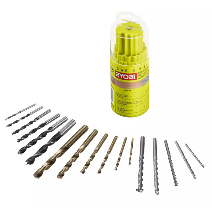 Ryobi Набір свердел RAK18DмIX, 18шт (5132004669)