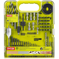 Набір біт і свердел Ryobi RAKDD60 60шт кейс (5132004664)