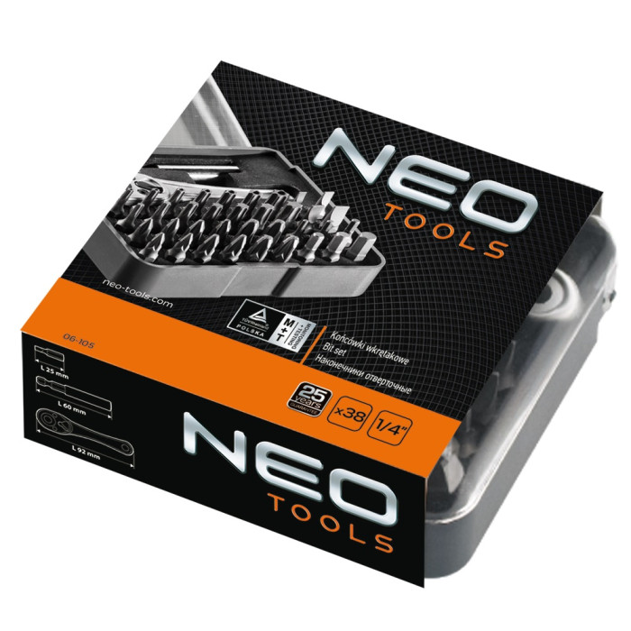 Neo Tools 06-105 Насадки з тримачем, набiр 38 шт.*1 уп. (06-105)