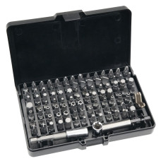 Neo Tools Біти, набір 99шт, 1/4", тримачі 2шт, перхідники 3шт, SL,PH,PZ,H,T,TT, 25мм, сталь S2, кейс (06-104)