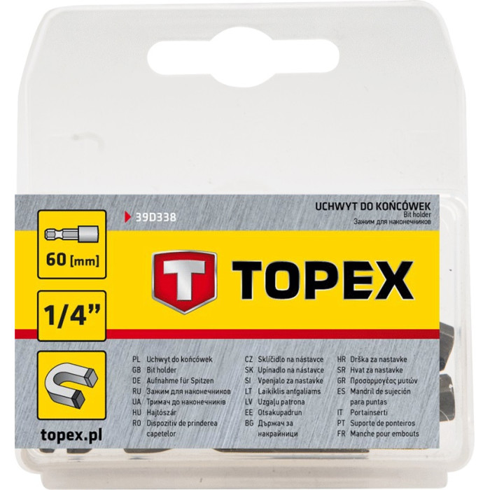 Topex Тримач насадок, 1/4