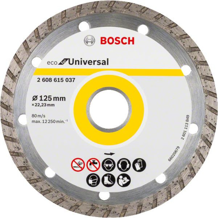 Bosch Алмазний диск ECO Univ.Turbo 125-22,23 (2608615037)