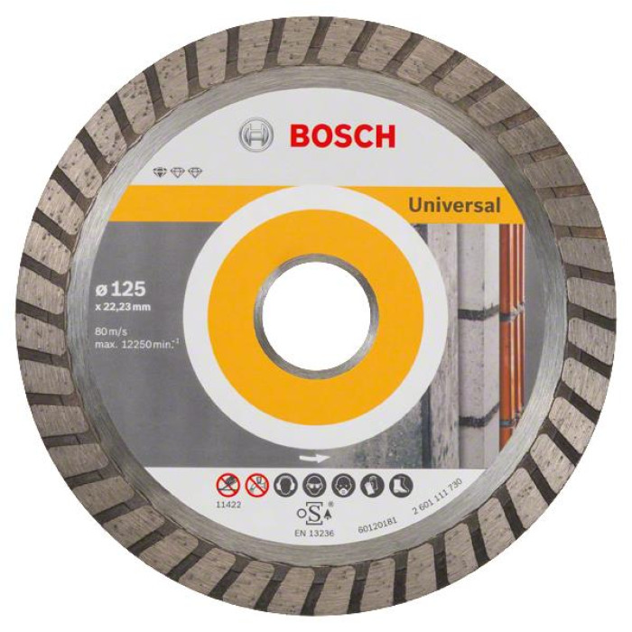 Bosch Алмазний диск Standard for Universal Turbo 125-22.23 (2608602394)