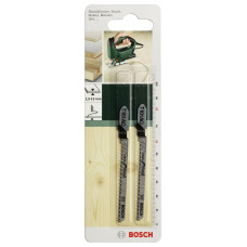 Bosch Полотно пиляльне для електролобзика HSC по дереву, T 101 AO, 1.4х82мм, 2шт (2609256723)