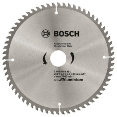 Bosch Диск пиляльний Eco for Aluminium 210x2.4x30-64T (2608644391)
