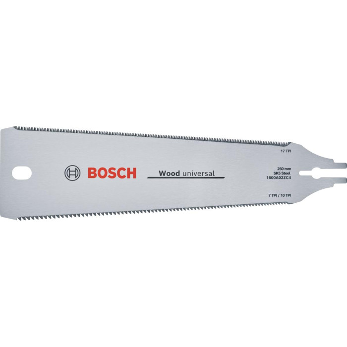 Полотно пиляльне по дереву Bosch Ryoba, SK5, 17TPI, 250мм (1600A02ZB9)