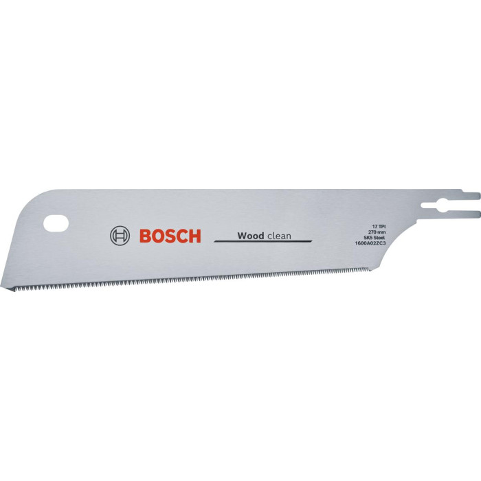Полотно пиляльне для шабельної пилки Bosch Kataba/Dozuki по дереву, 17TPI, 270мм (1600A02ZB8)