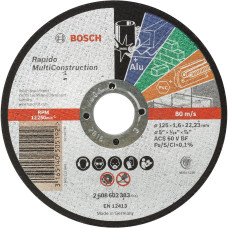 Диск відрізний Bosch Professional Multi Construction прямий 125х1.6мм (2608602383)