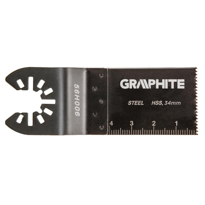 Graphite Полотно плоское к многофункц. инструменту, HSS по металлу, 34 мм (56H006)