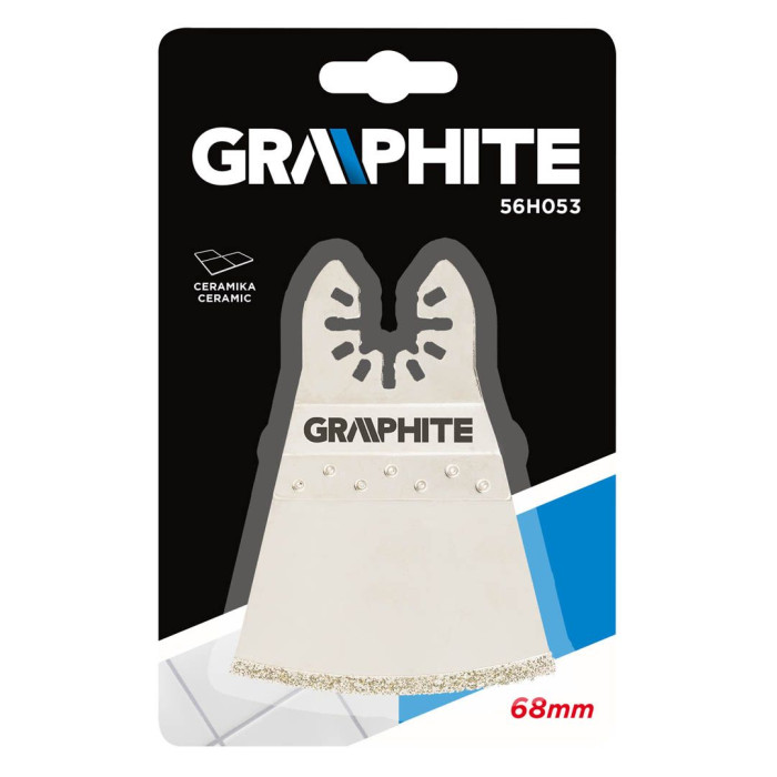 Шабер з алмазним зерном GRAPHITE по кераміці, 68мм (56H053)