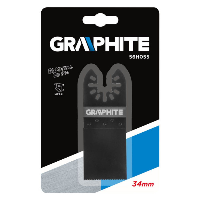 Полотно пиляльне занурювальне GRAPHITE по металу, для багатофункц. інструменту, 34мм (56H055)
