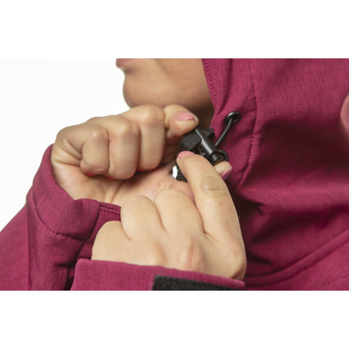 Neo Tools Жіноча робоча куртка softshell, з мембраною водонепроникна 8000, дихаюча 100* [Куртка робоча Softshell Woman Line, підкладка фліс, капюшон, M(38), червоний] (80-550-M)