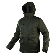 Neo Tools Куртка робоча "CAMO", розмір XL (54), з мембраною з TPU, водостійкість 5000мм, світлоповертаючі елементи, капюшон (81-573-XL)