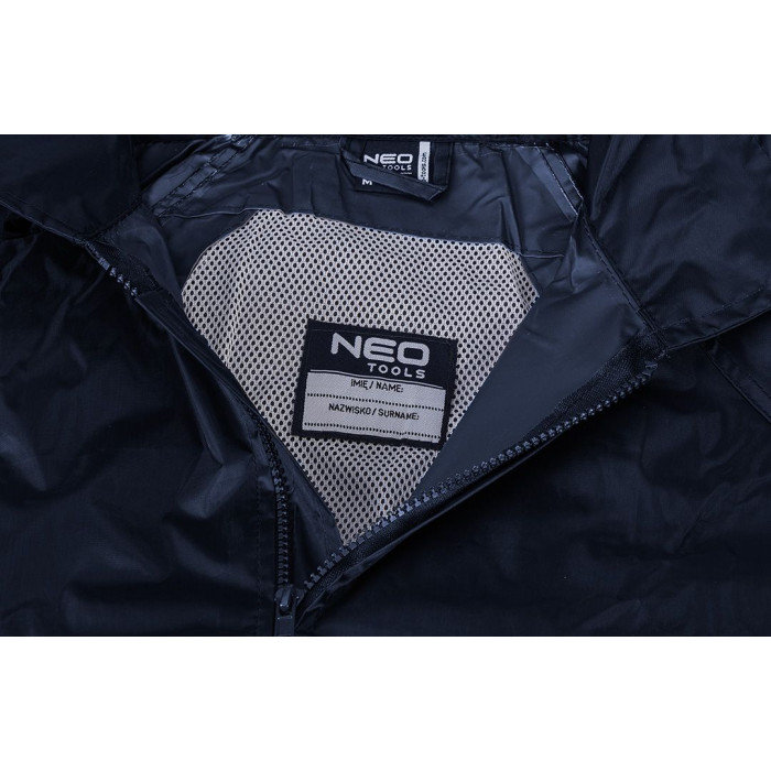 Neo Tools Дощовик (Куртка+Штани), поліестер, 170г/м кв, сумка, M(50), синій темний (81-800-M)