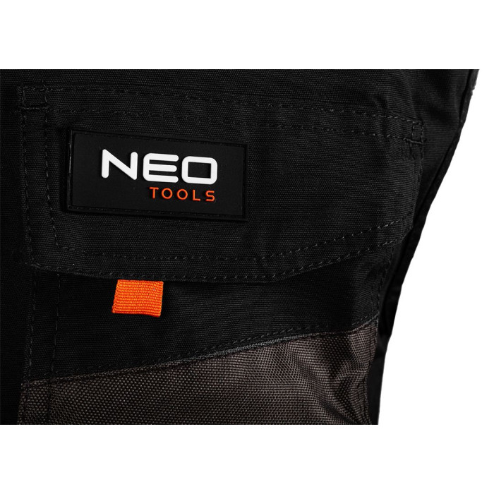 Neo Tools Жилет робочий, розмір XXL (58), 267 г/м2, посилення з тканини Oxford, світлоповертаючі елементи, потрійні шви, міцні кишені, сірий (81-260-XXL)