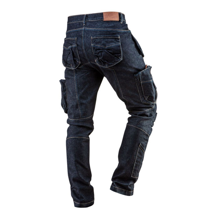 Neo Tools Штани робочі DENIM, 5 кишень [Штани робочі Denim, розмір L (52), 410 г/м2, темно-сині] (81-229-L)