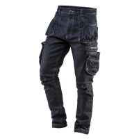 Neo Tools Штани робочі DENIM, 5 кишень [Штани робочі Denim, розмір L (52), 410 г/м2, темно-сині] (81-229-L)