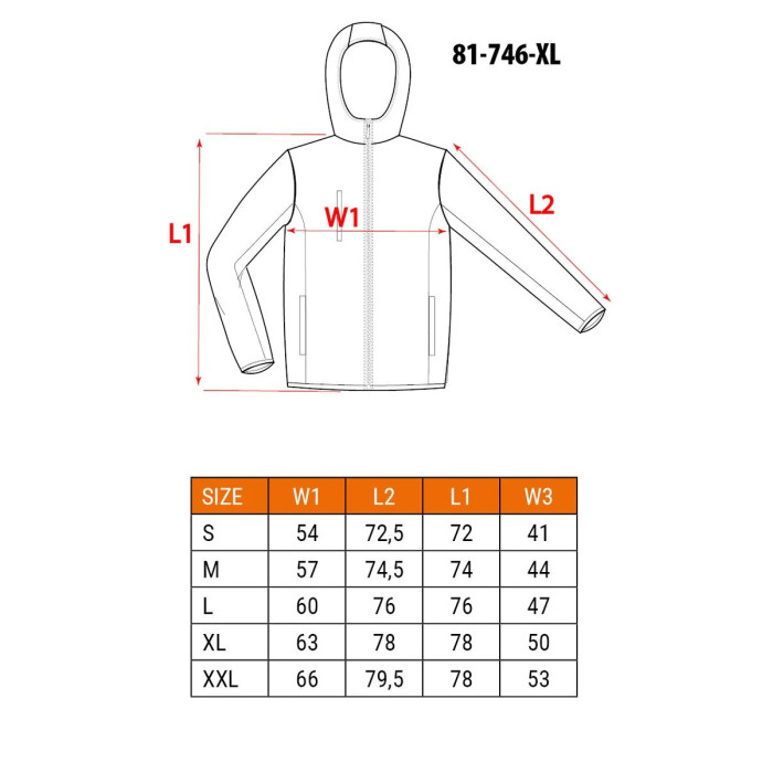 Neo Tools Куртка робоча Basic, XL(54), підвищеної видимості, поліестер, 240 г/м2, помаранчевий (81-746-XL)