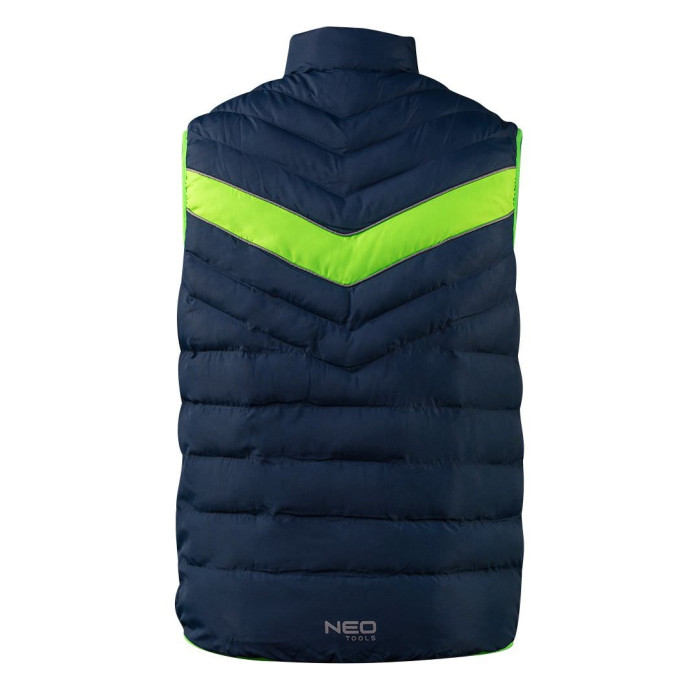 Neo Tools Жилет PREMIUM, зимова, утеплена, 100% поліестер, XXXL(58), чорн зелений (81-534-XXXL)