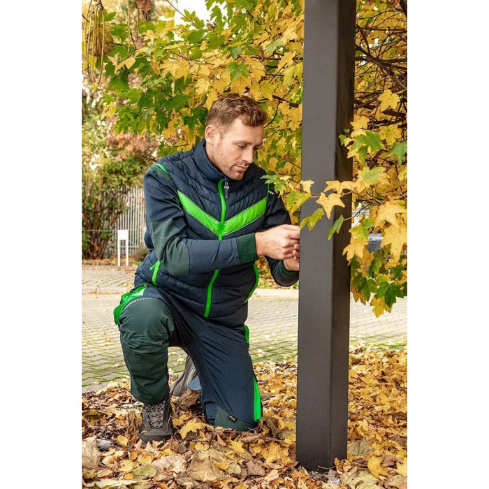 Neo Tools Жилет PREMIUM, зимова, утеплена, 100% поліестер, XL(54), чорн зелений (81-534-XL)