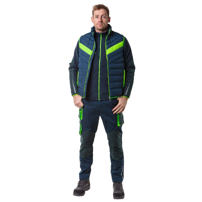 Neo Tools Жилет PREMIUM, зимова, утеплена, 100% поліестер, M(50), чорн зелений (81-534-M)
