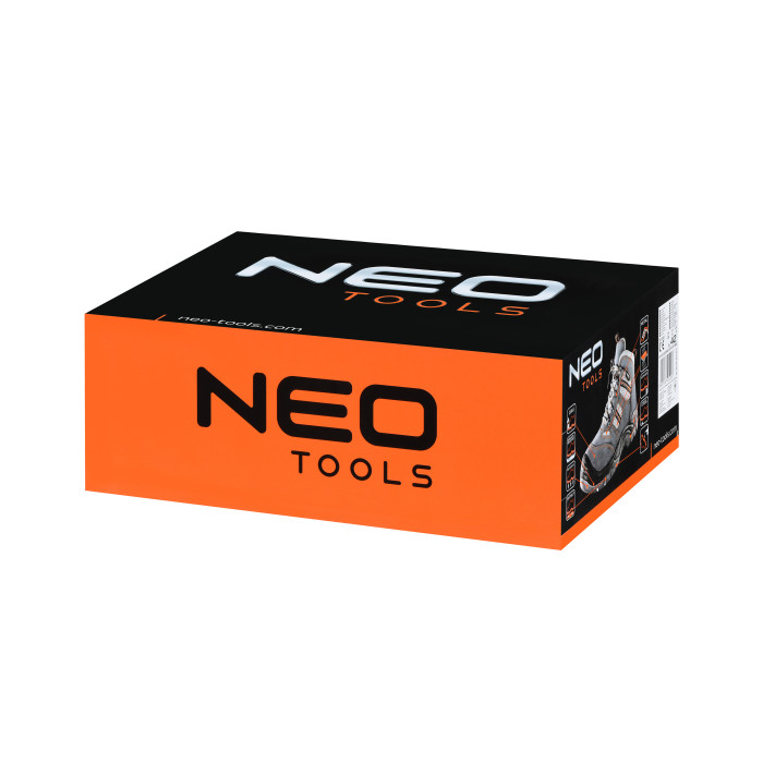 Neo Tools Черевики робочі, замш, ударопоглинання, антипрокол, сталевий підносок, S1P SRC, СЕ, р.42(28см), синій (82-043)