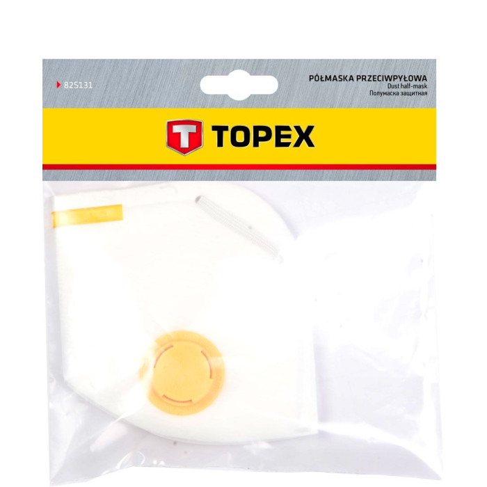 Topex Маска захисна, 2 клапани, клас захисту FFP1 (82S138)