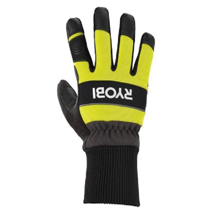 Ryobi Рукавички робочі RAC258XL, козяча шкіра, захист від порізів, р.XL, чорно-жовтий (5132005712)
