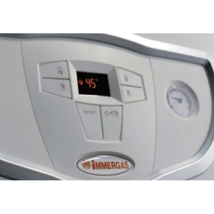 Immergas Котел газовий Mini Eolo 28 3 E двоконтурний турбований 28кВт з димоходом 71.MT7.00.36 в комплекті (3020856/71MT70036)